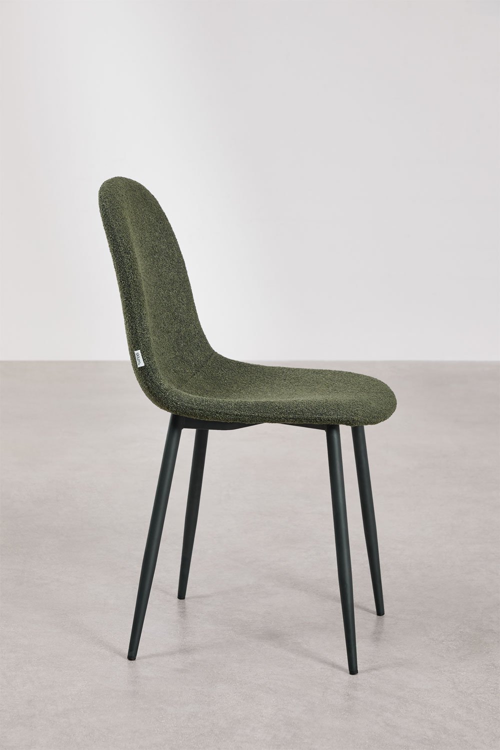 Lot de 2 chaises de salle à manger en tissu bouclé Glamm, image de la galerie 4