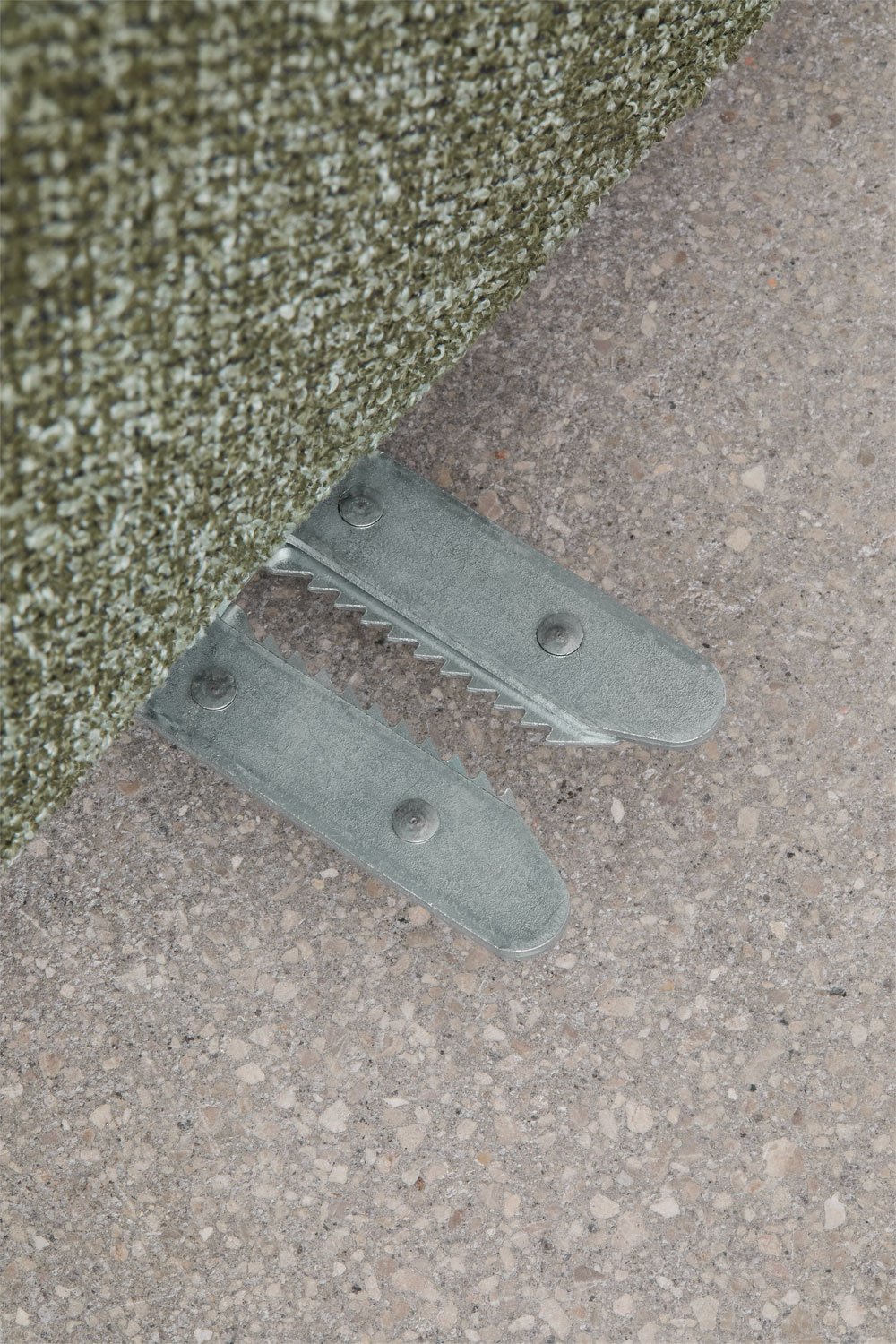 Canapé modulable méridienne gauche 4 pièces avec pouf rembourré Cardea, image de la galerie 16