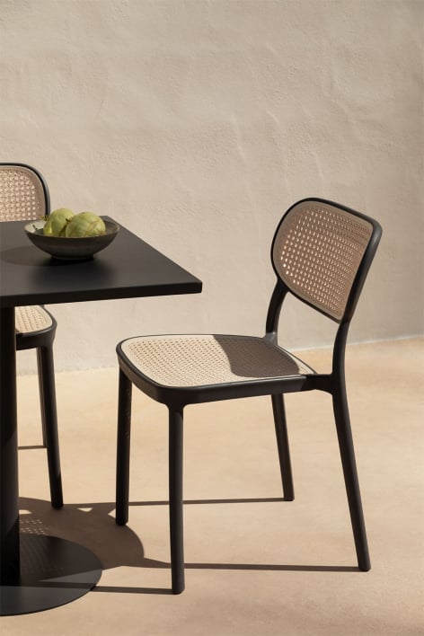 Chaise de jardin empilable en polypropylène Omara