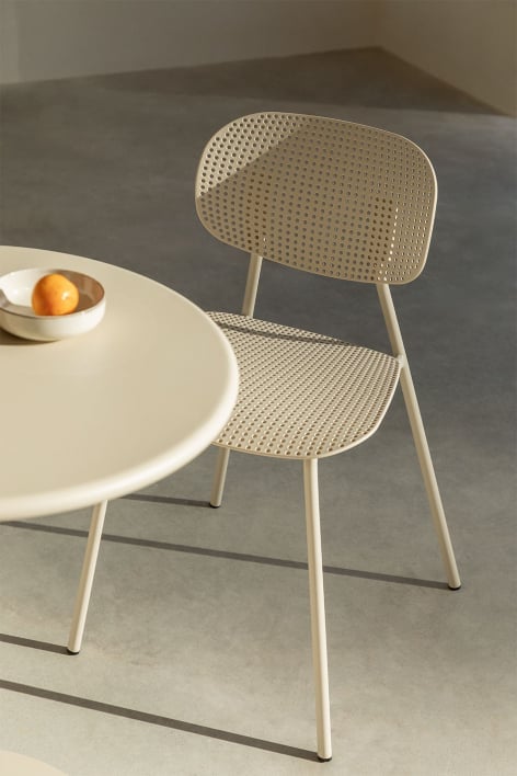 Chaise de jardin en polypropylène et fer Tupah