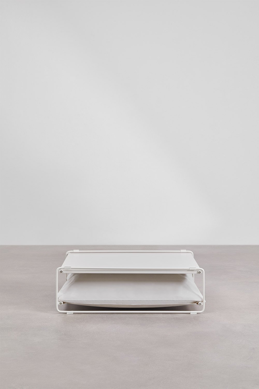 Table d'appoint de jardin convertible en pouf en acier Amaro, image de la galerie 2