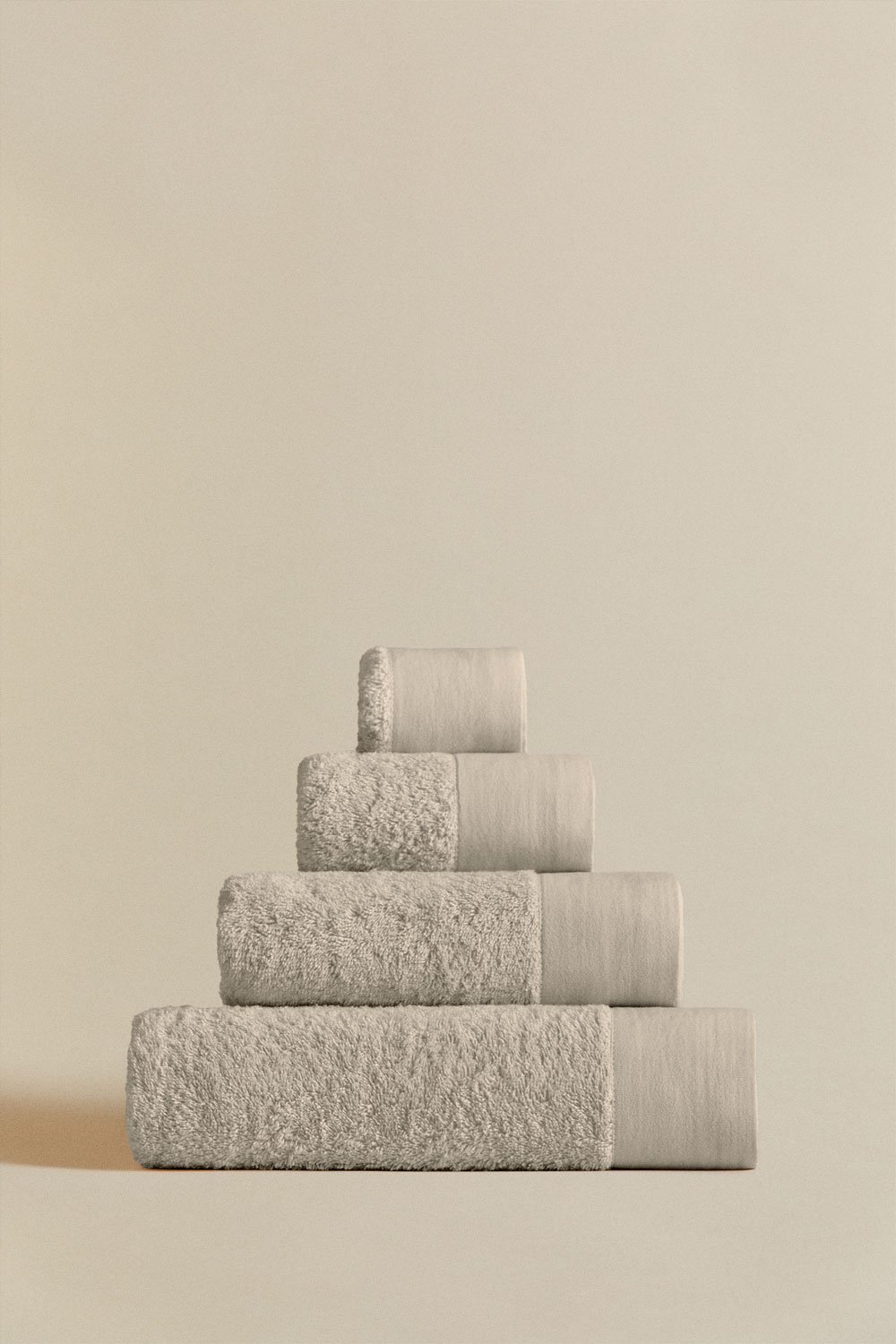 Jeu de 4 serviettes en coton et lin Markel, image de la galerie 6