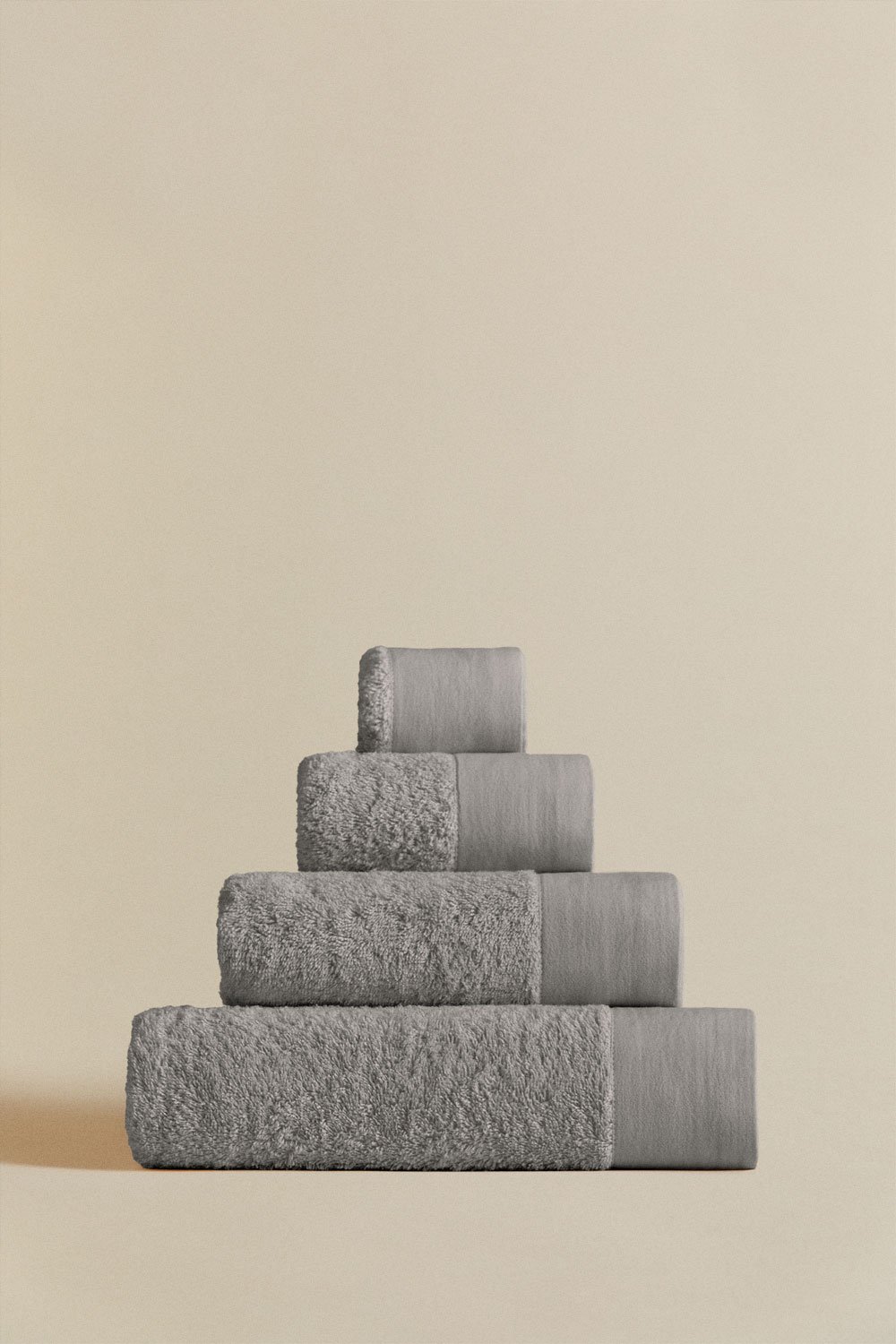 Jeu de 4 serviettes en coton et lin Markel, image de la galerie 6