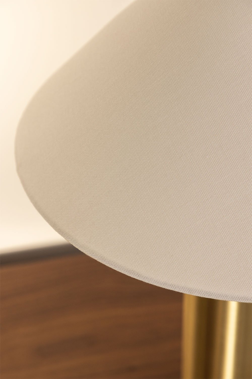Lampe de table Barak en lin et fer, image de la galerie 2