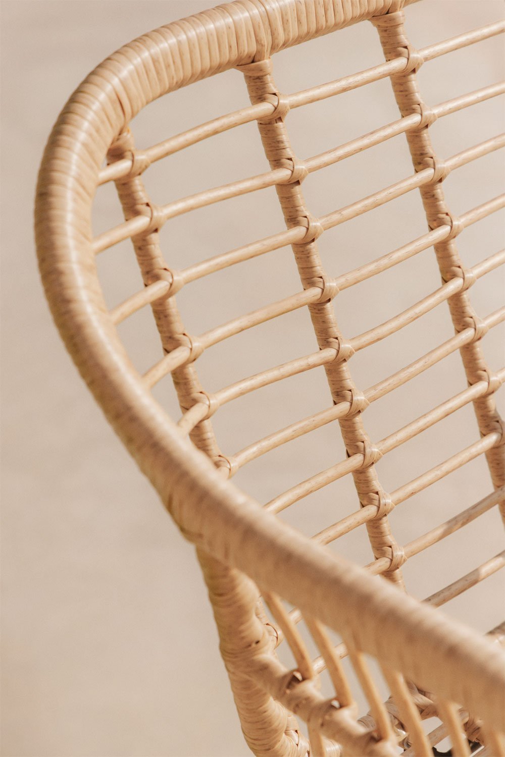 Tabouret de jardin haut en rotin synthétique Eska, image de la galerie 2