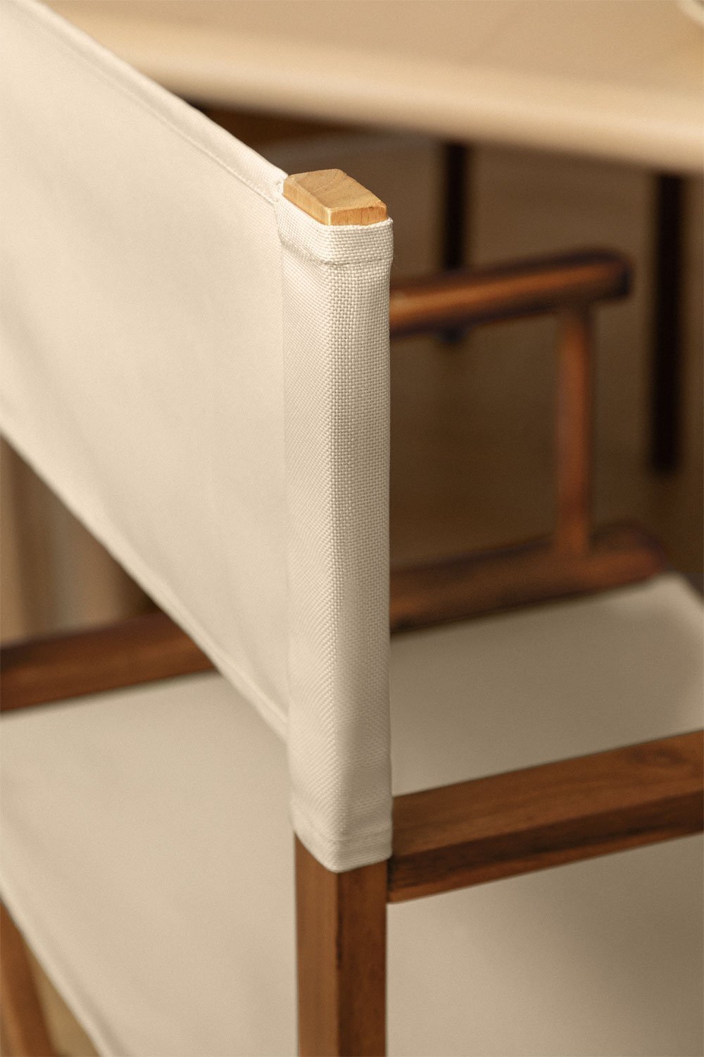 Pack de 2 chaises de réalisateur pliantes en bois Ridley, image de la galerie 2