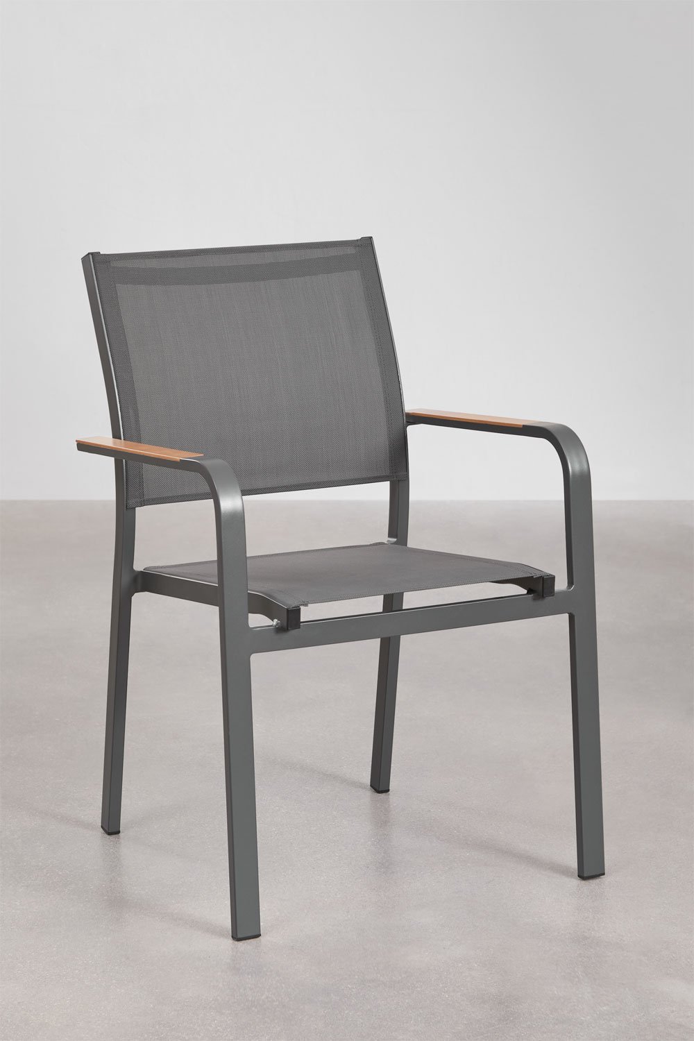 Pack de 2 chaises de jardin empilables en aluminium Archer   , image de la galerie 2