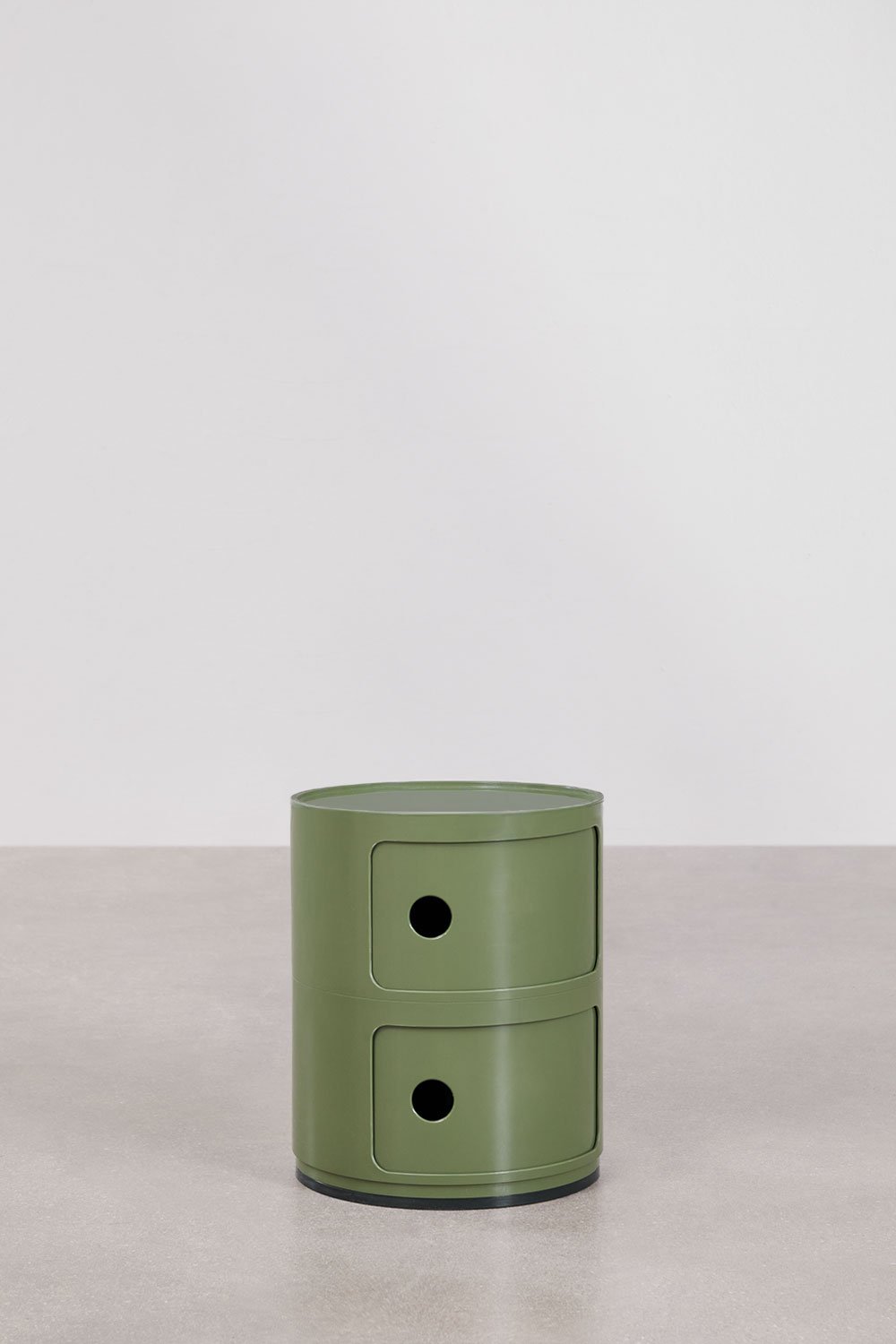 Pack de 2 tables de chevet rondes Ø30 cm avec étagères Babel, image de la galerie 3