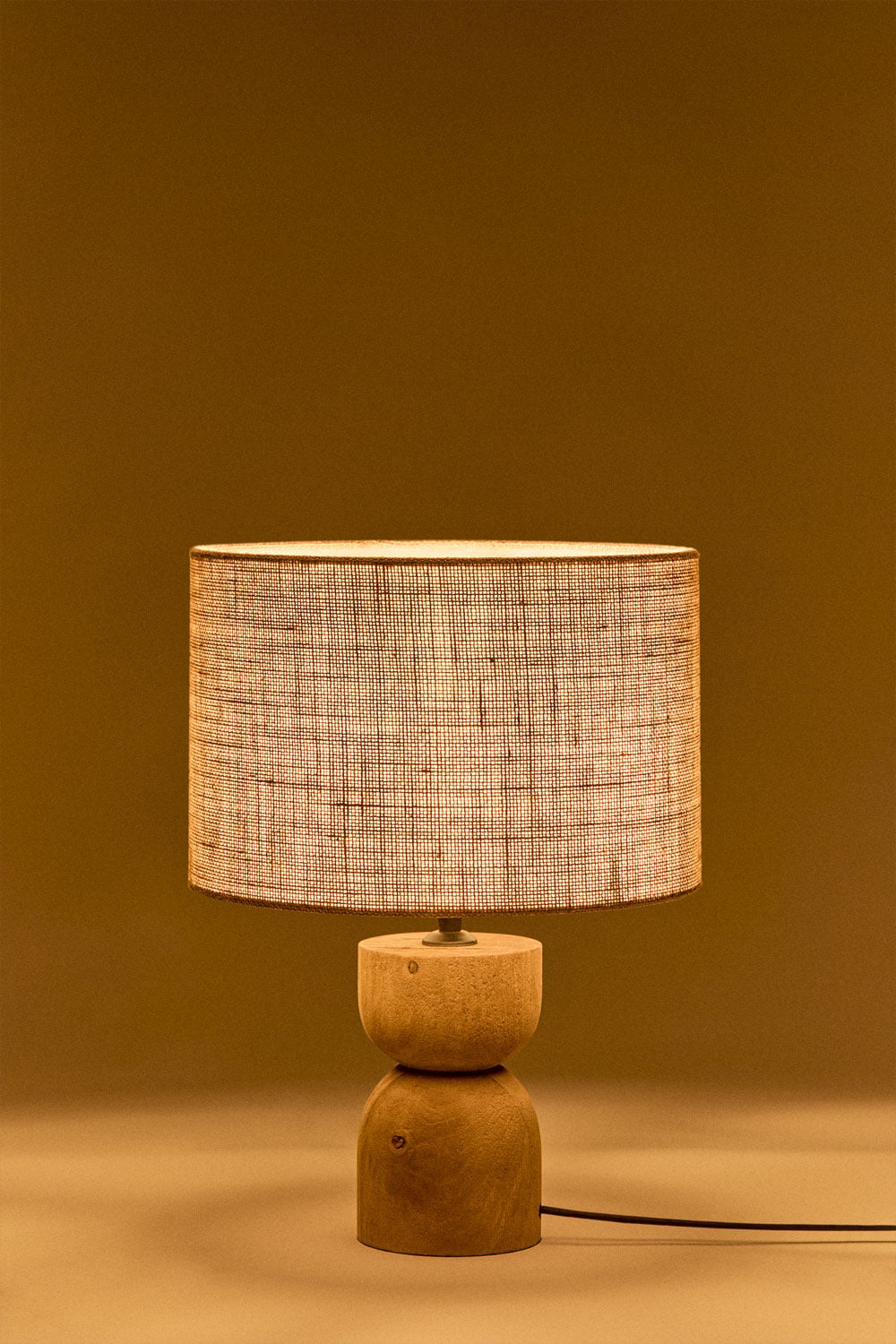 Lampe de table en bois de manguier Diniz, image de la galerie 4