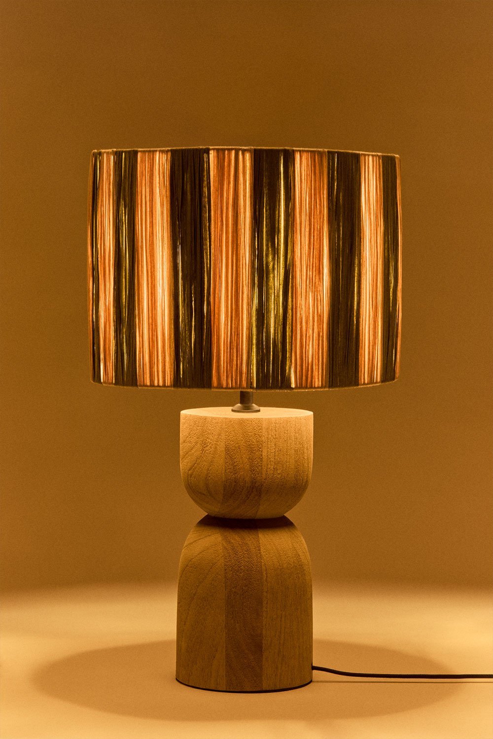 Lampe de table en bois de manguier Diniz, image de la galerie 4