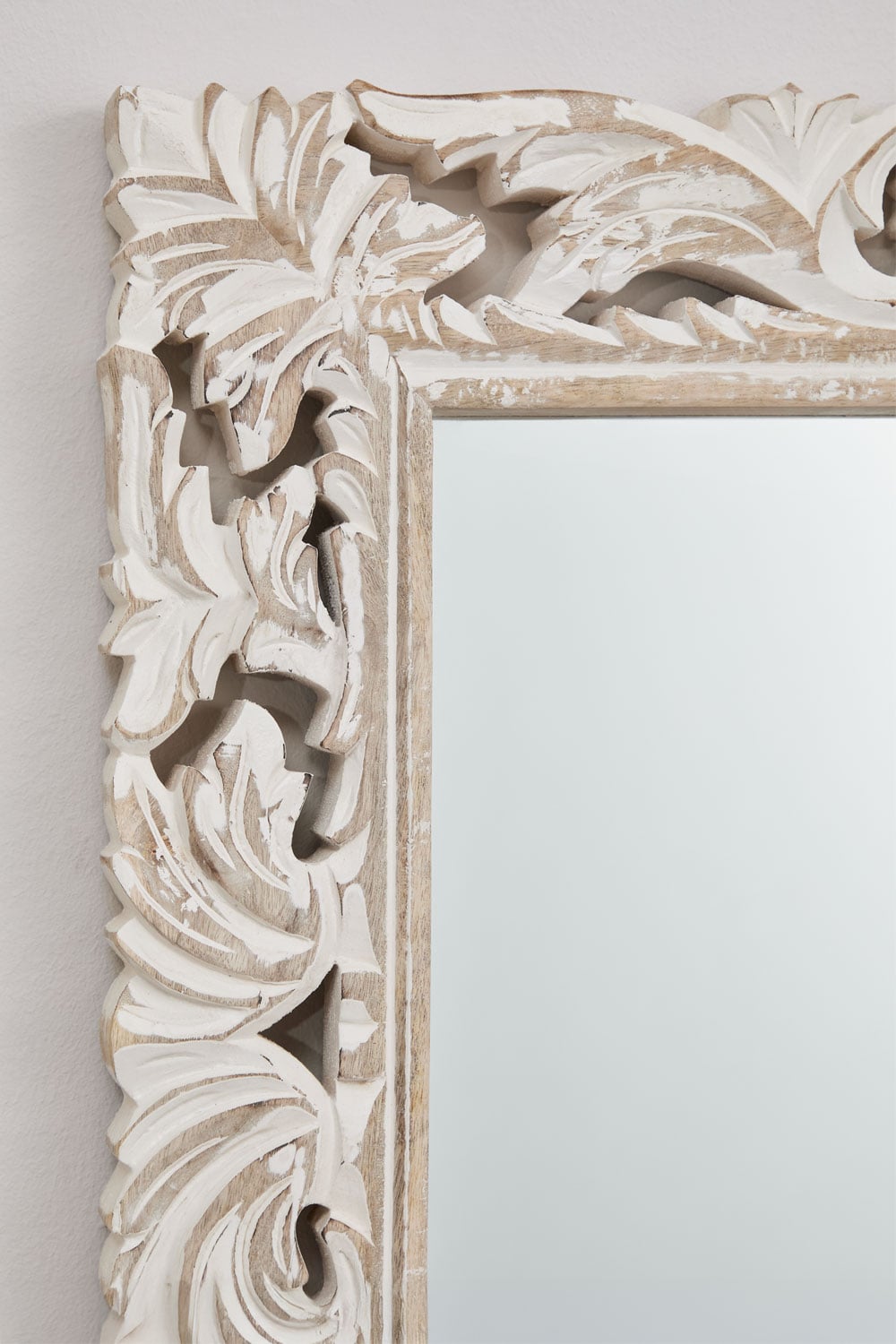 Miroir mural rectangulaire en bois de manguier Arnas, image de la galerie 5