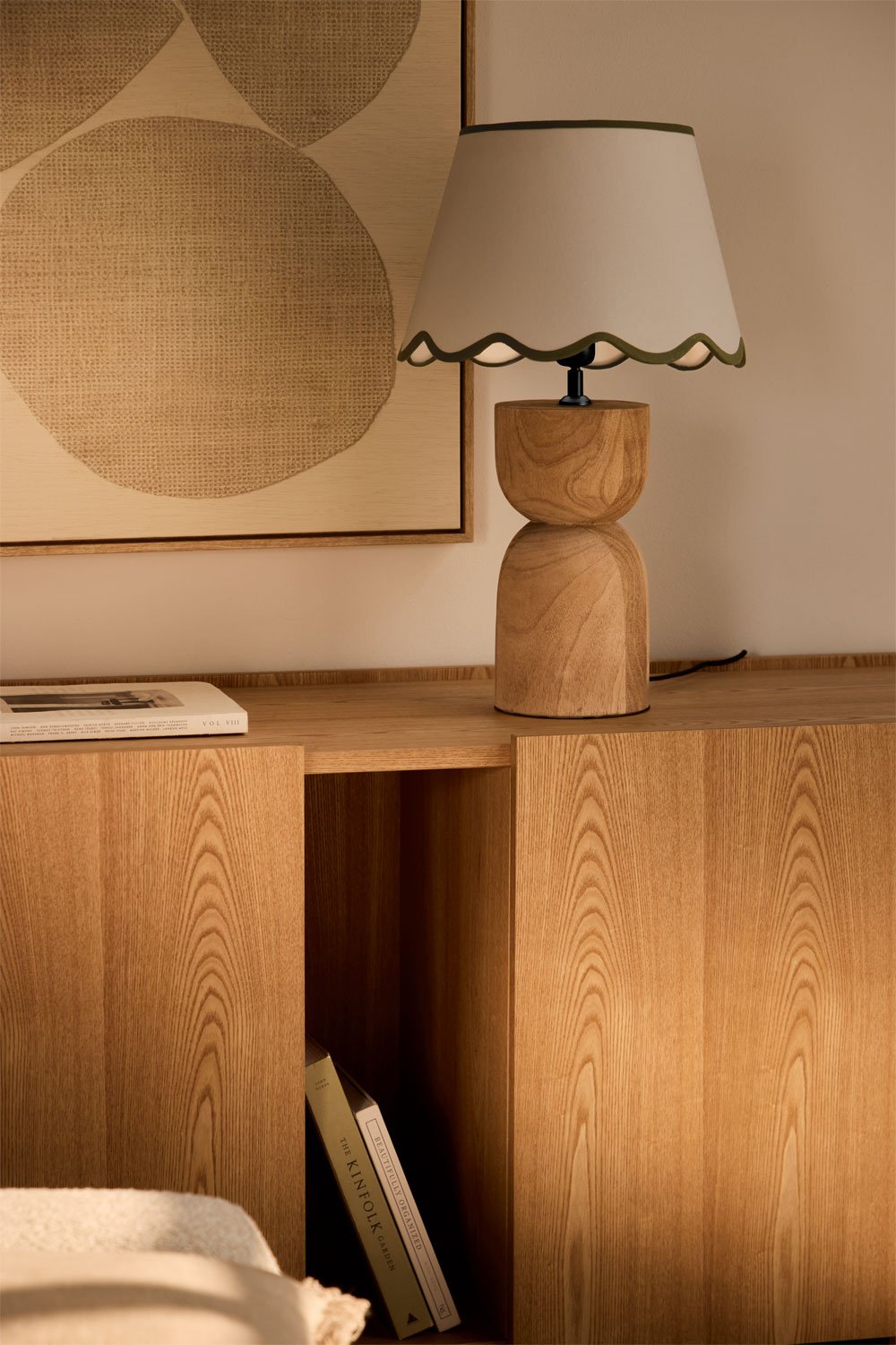 Lampe de table en bois de manguier Diniz, image de la galerie 1