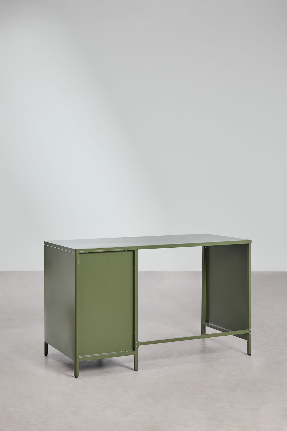 Bureau 120x60 cm en acier avec tiroirs Michigan, image de la galerie 5