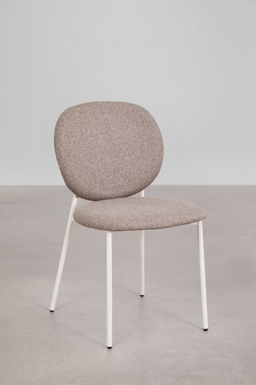 Lot de 4 chaises de salle à manger empilables rembourrées Gloriel, image de la galerie 3