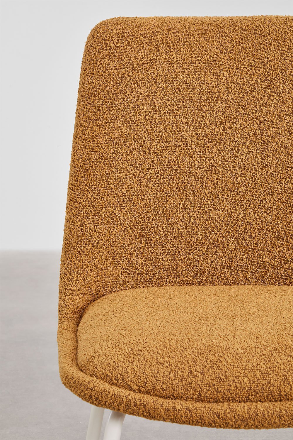 Lot de 4 chaises de salle à manger en tissu bouclé Chicago, image de la galerie 6