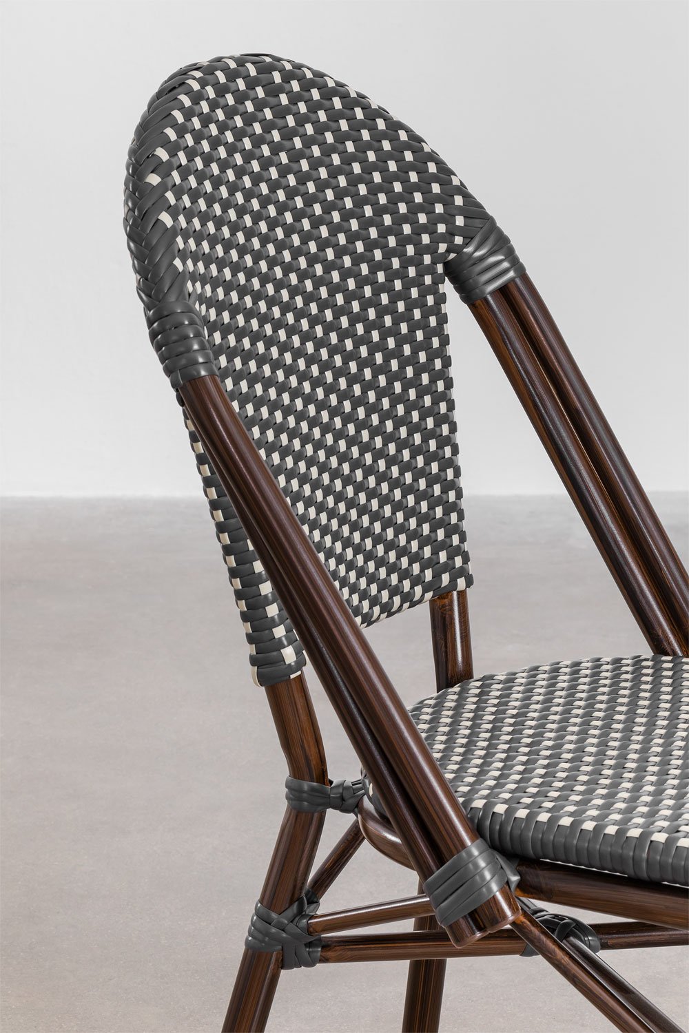 Chaise de jardin empilable en aluminium Brielle Bistro, image de la galerie 6