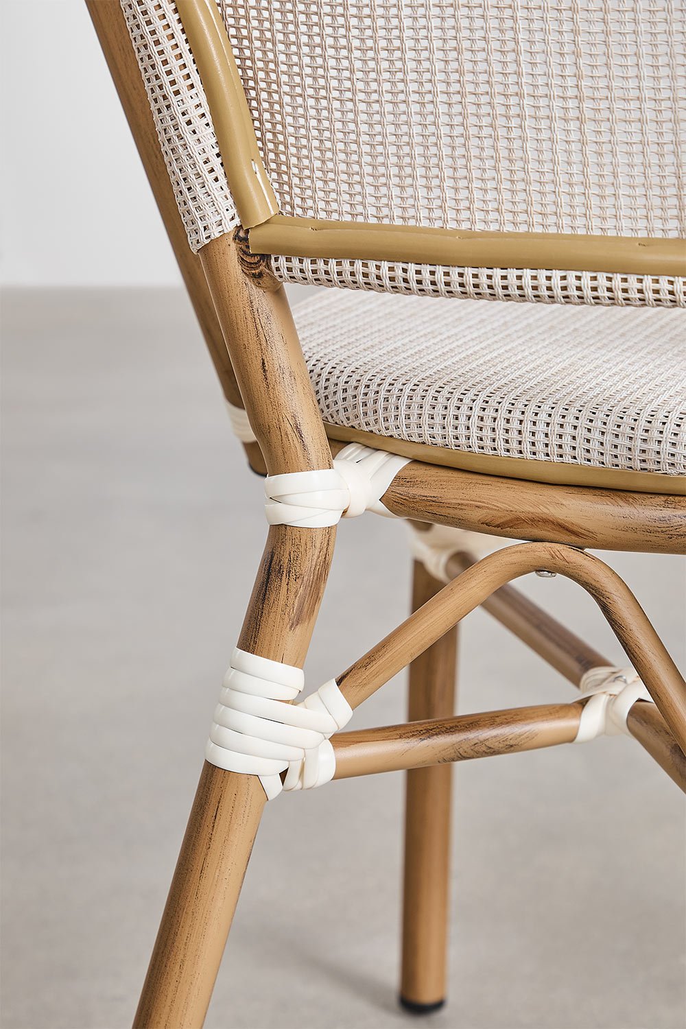 Chaise de jardin empilable en aluminium Brielle Bistro, image de la galerie 5