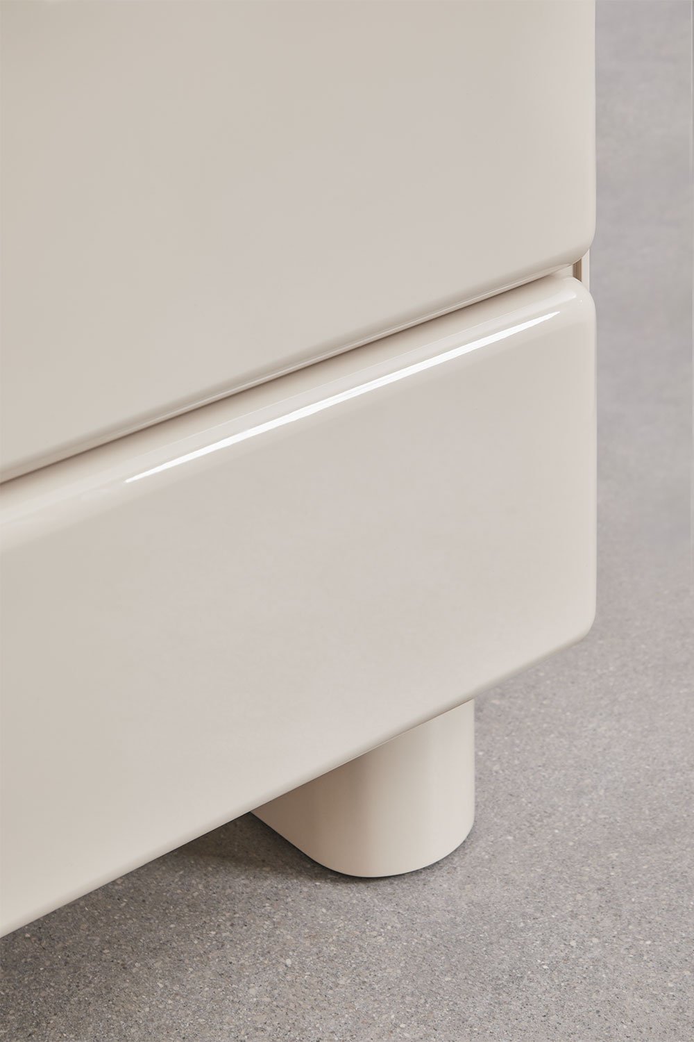 Table de chevet avec deux tiroirs en MDF Sheila, image de la galerie 7