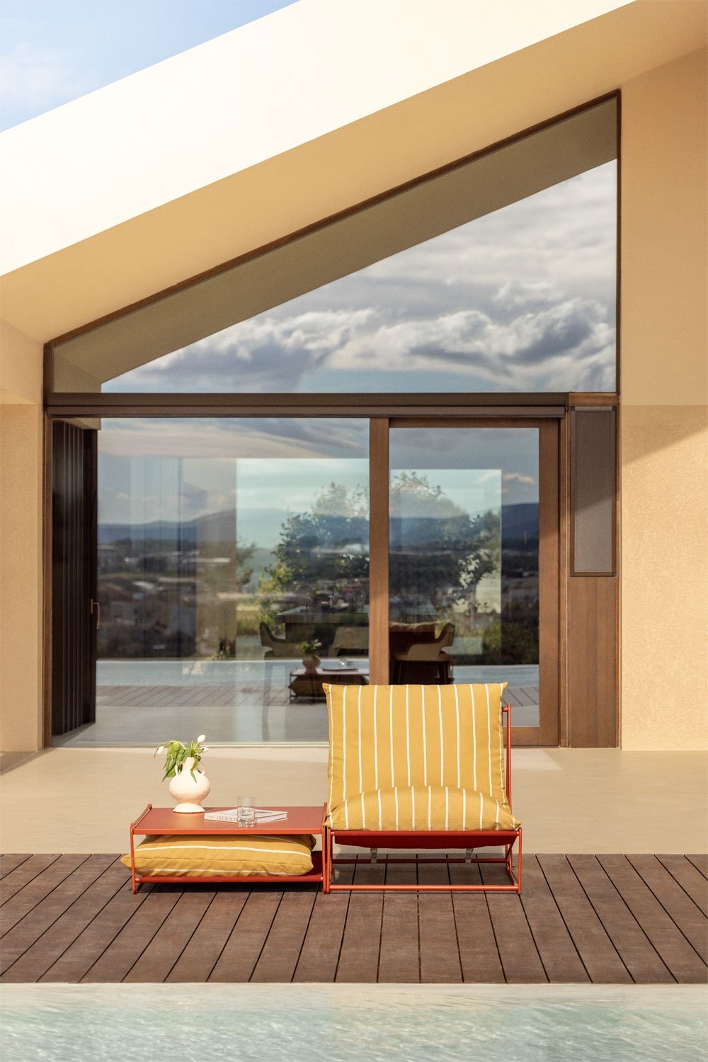 Ensemble de jardin Amaro avec fauteuil convertible et table d'appoint, image de la galerie 1