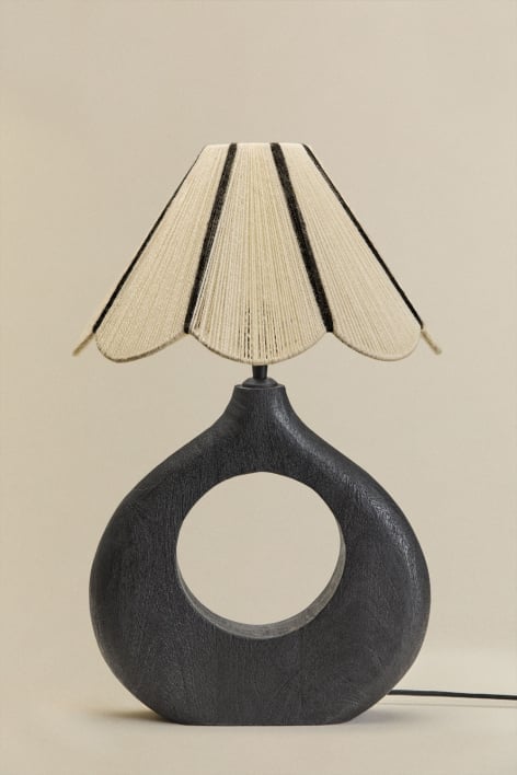 Lampe de table en bois de manguier Joana