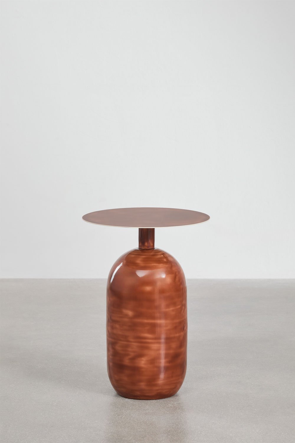 Table de chevet ronde en fer Truax, image de la galerie 3