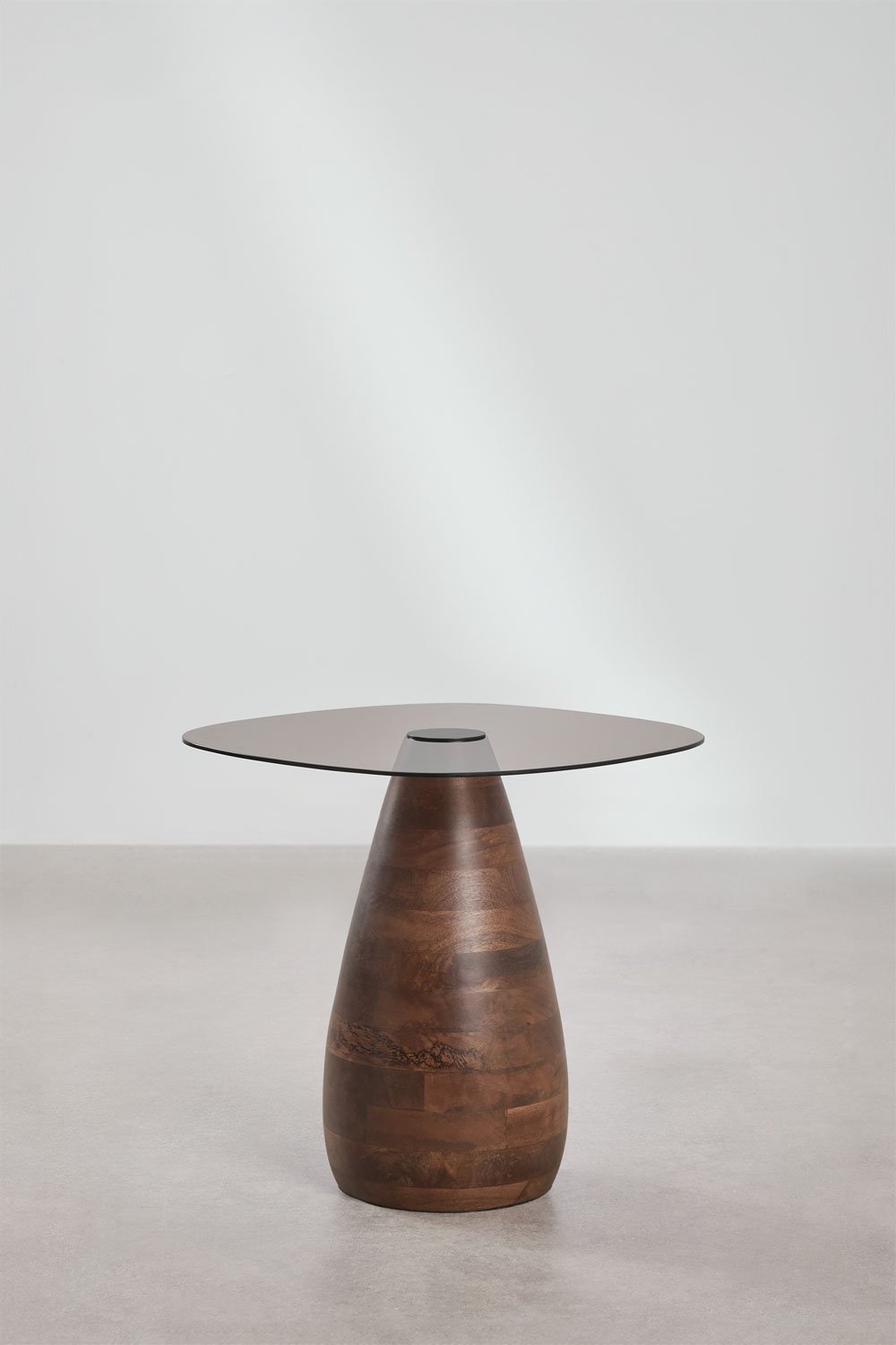 Table d'appoint carrée 50x50 cm en verre trempé Mariana, image de la galerie 3