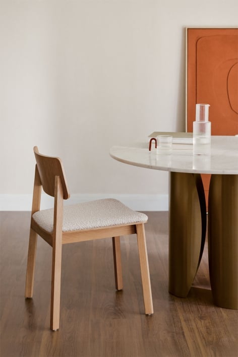 Chaise de salle à manger en bois Gilda