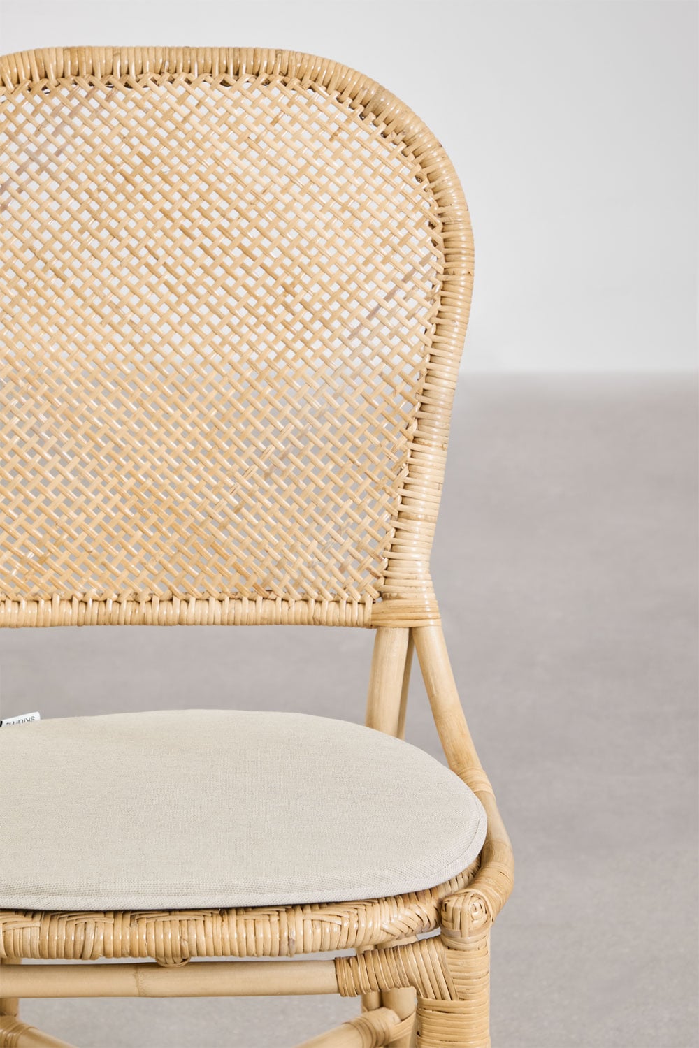 Lot de 4 chaises de salle à manger en rotin Zariel, image de la galerie 4