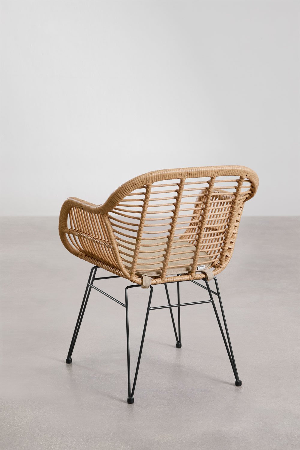 Chaise de salle à manger en osier synthétique Zole, image de la galerie 3
