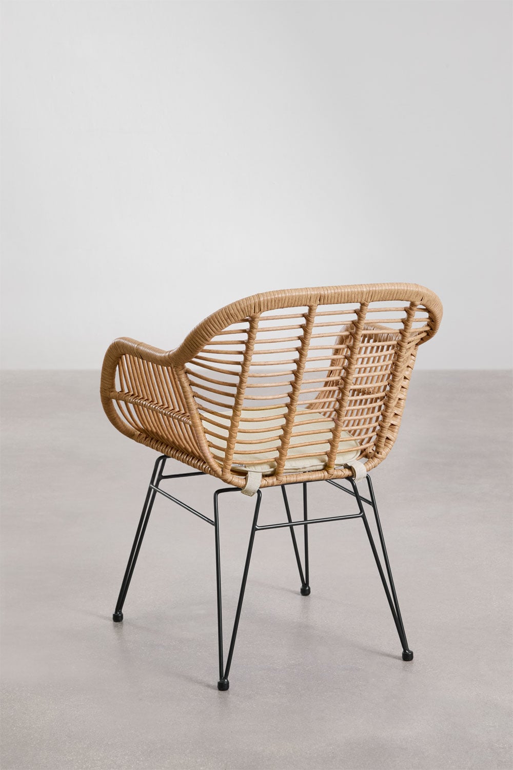 Lot de 2 chaises de salle à manger en osier synthétique Zole, image de la galerie 3