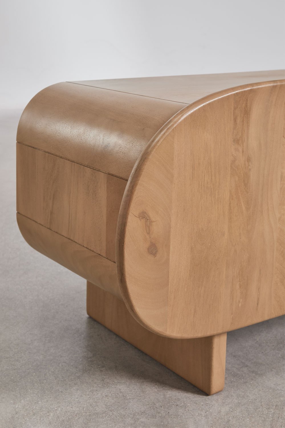 Meuble TV 220x40 cm en bois de manguier Agathe, image de la galerie 8