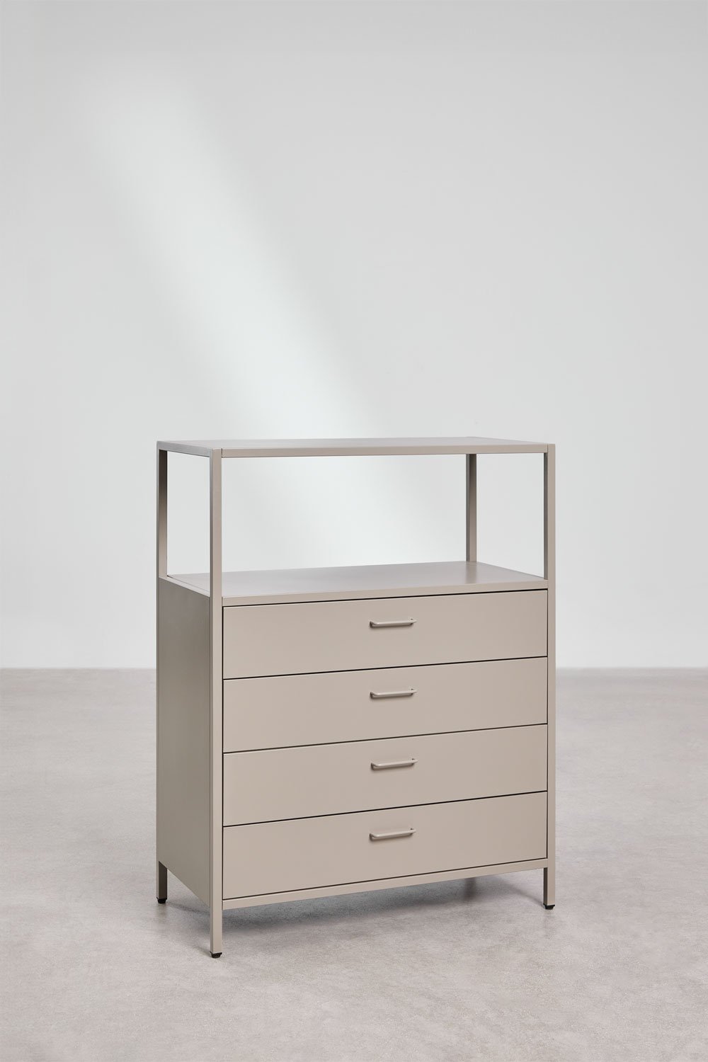 Armoire modulaire ouverte Janine 2 pièces avec portant et tiroirs, image de la galerie 7