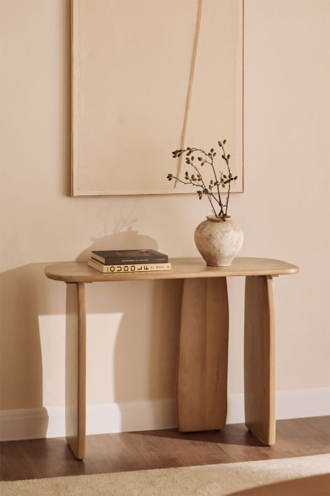 Console d'entrée 110x45 cm en bois de manguier Agathe
