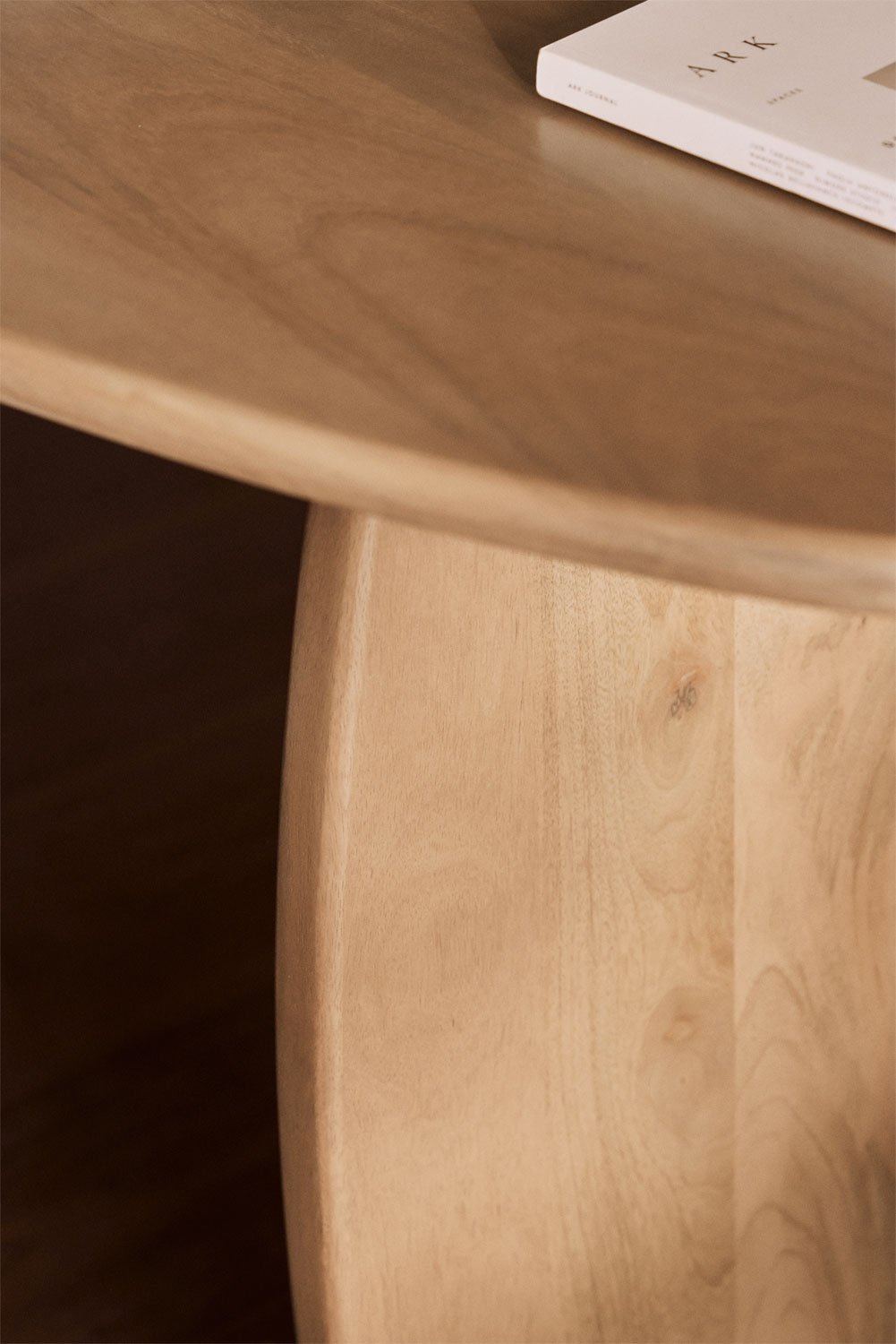 Table à manger ovale 260x120 cm en bois de manguier Agathe, image de la galerie 2