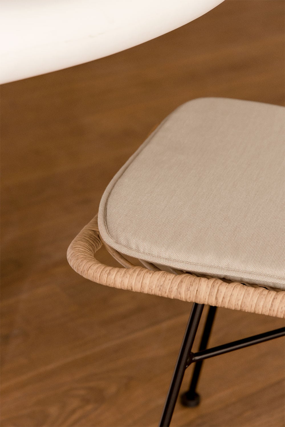 Lot de 2 chaises de salle à manger en rotin synthétique Gouda Natural, image de la galerie 2