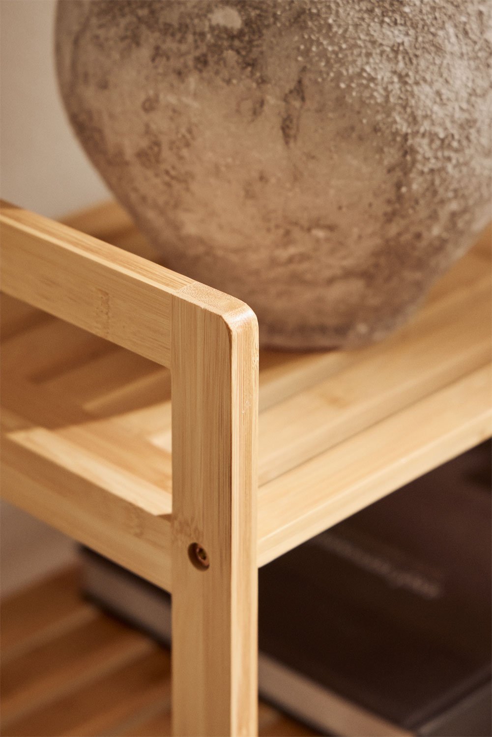 Rangement à chaussures en bois de bambou Bardott, image de la galerie 2