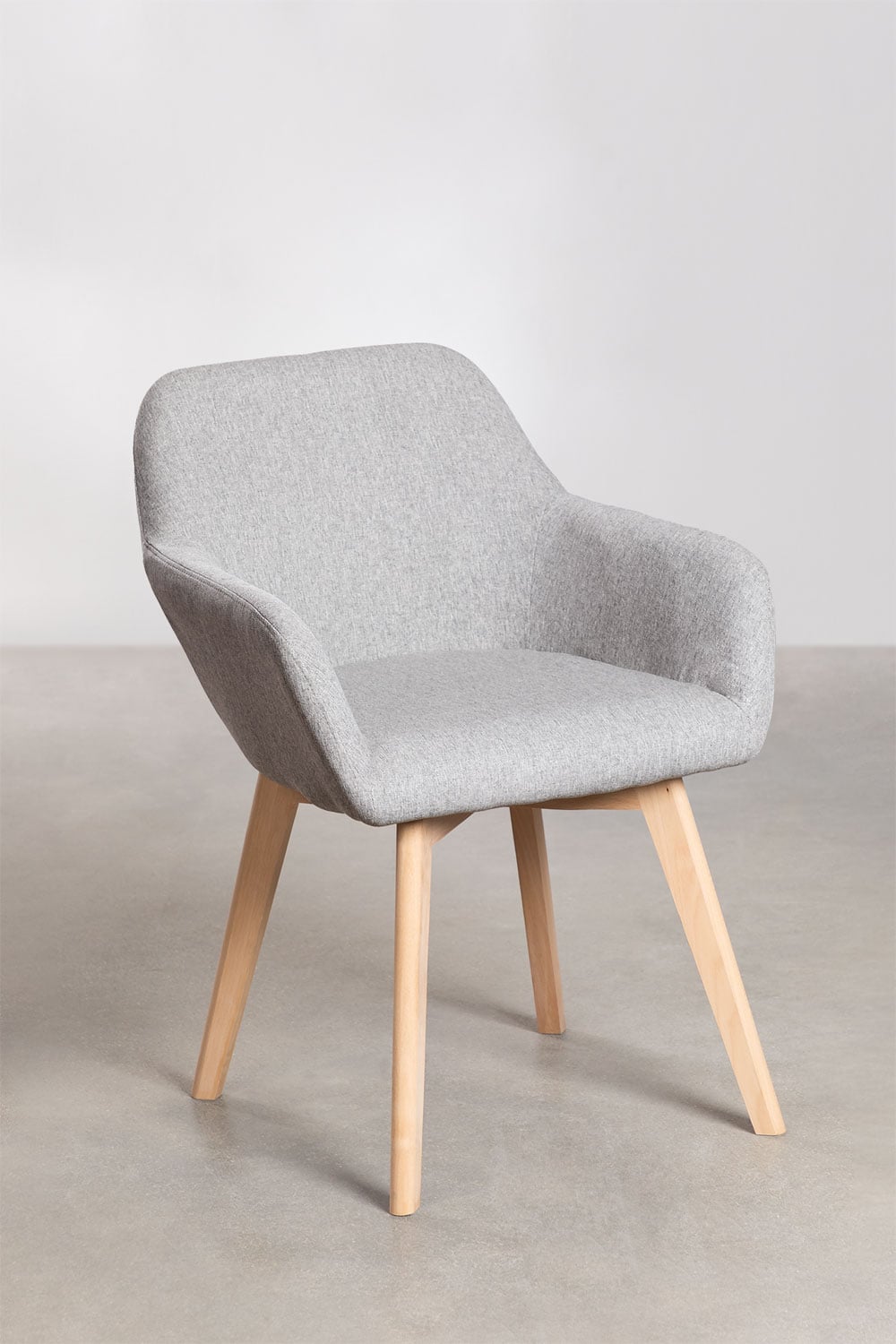 Lot de 2 chaises de salle à manger Ervi avec accoudoirs, image de la galerie 3