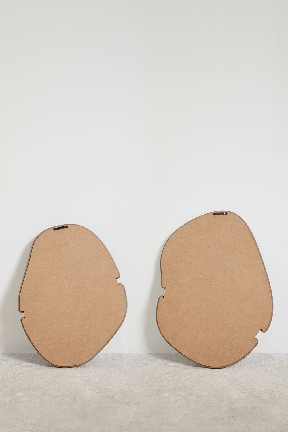 Set de 2 miroirs muraux ovales en MDF Vixidel, image de la galerie 3