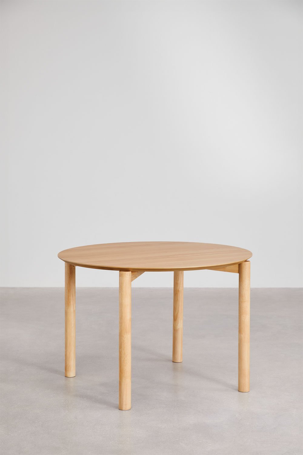 Table à manger ronde Ø110 cm en MDF Munden , image de la galerie 2