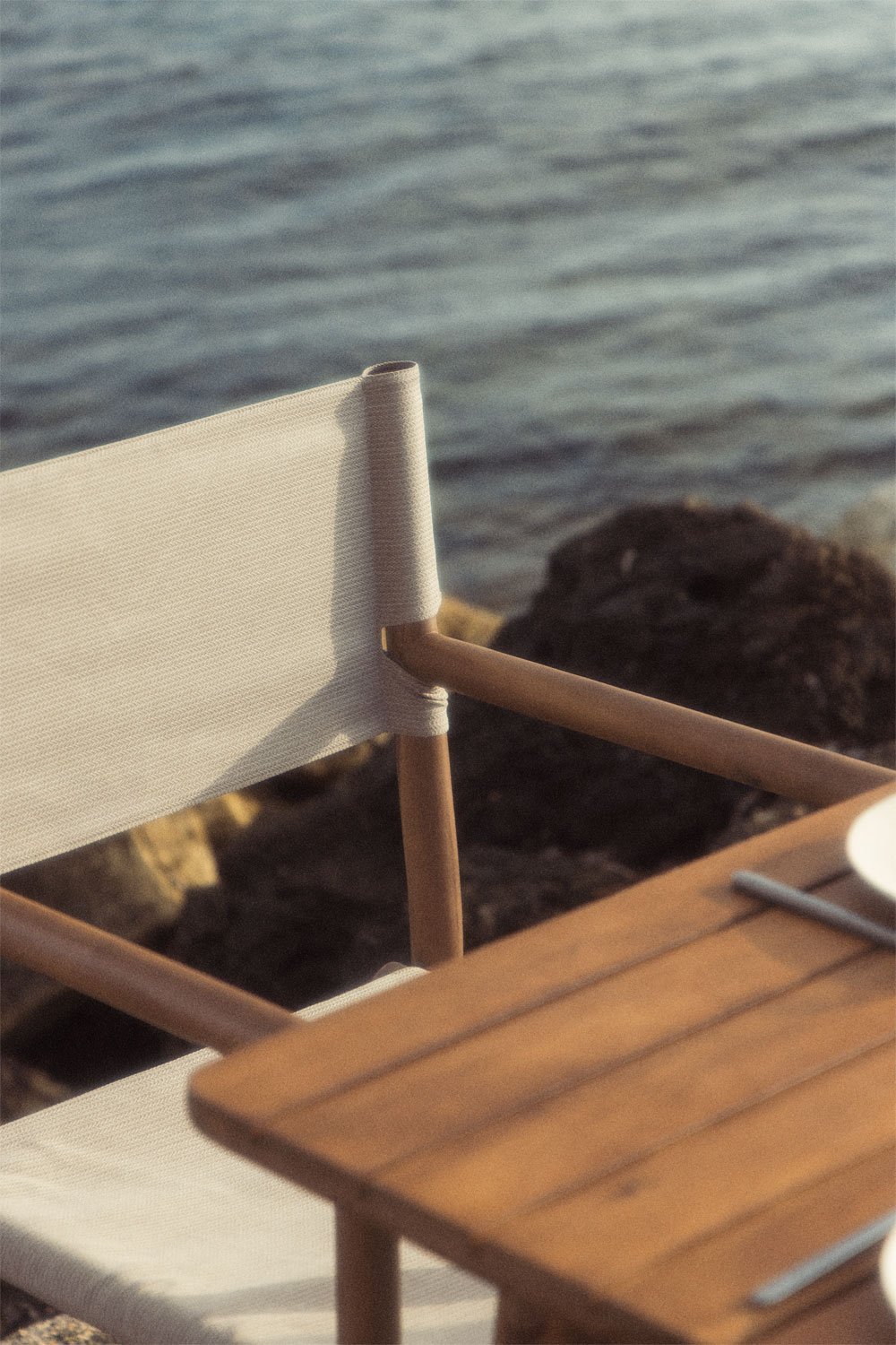 Chaise de jardin pliante Olivia en bois d'acacia, image de la galerie 2