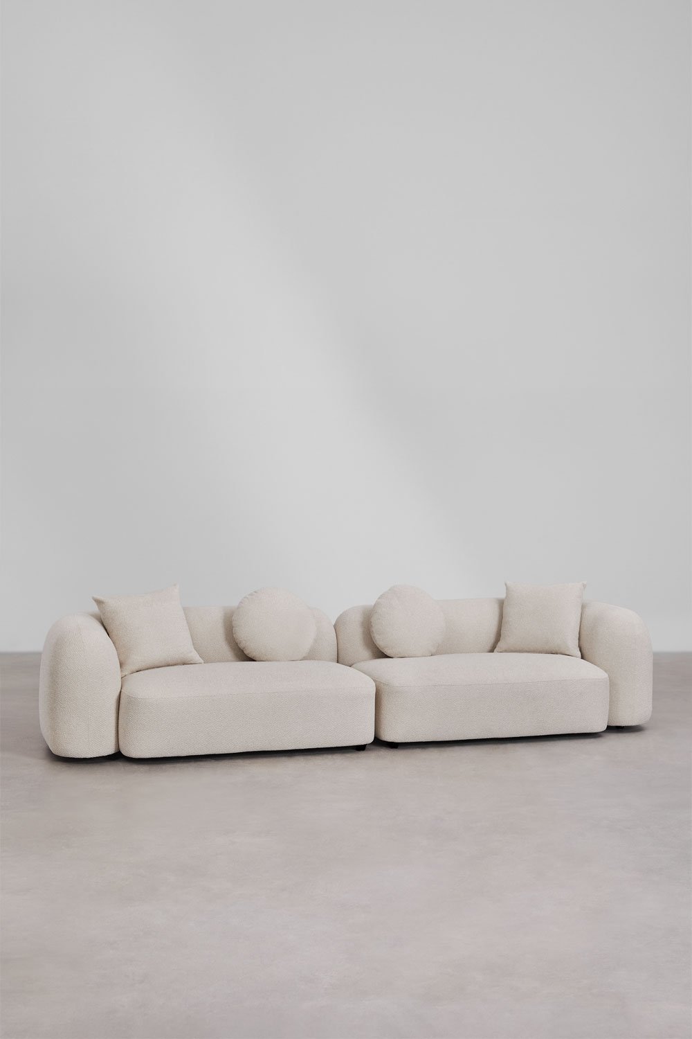 Canapé modulaire 2 pièces en chenille Coco, image de la galerie 1