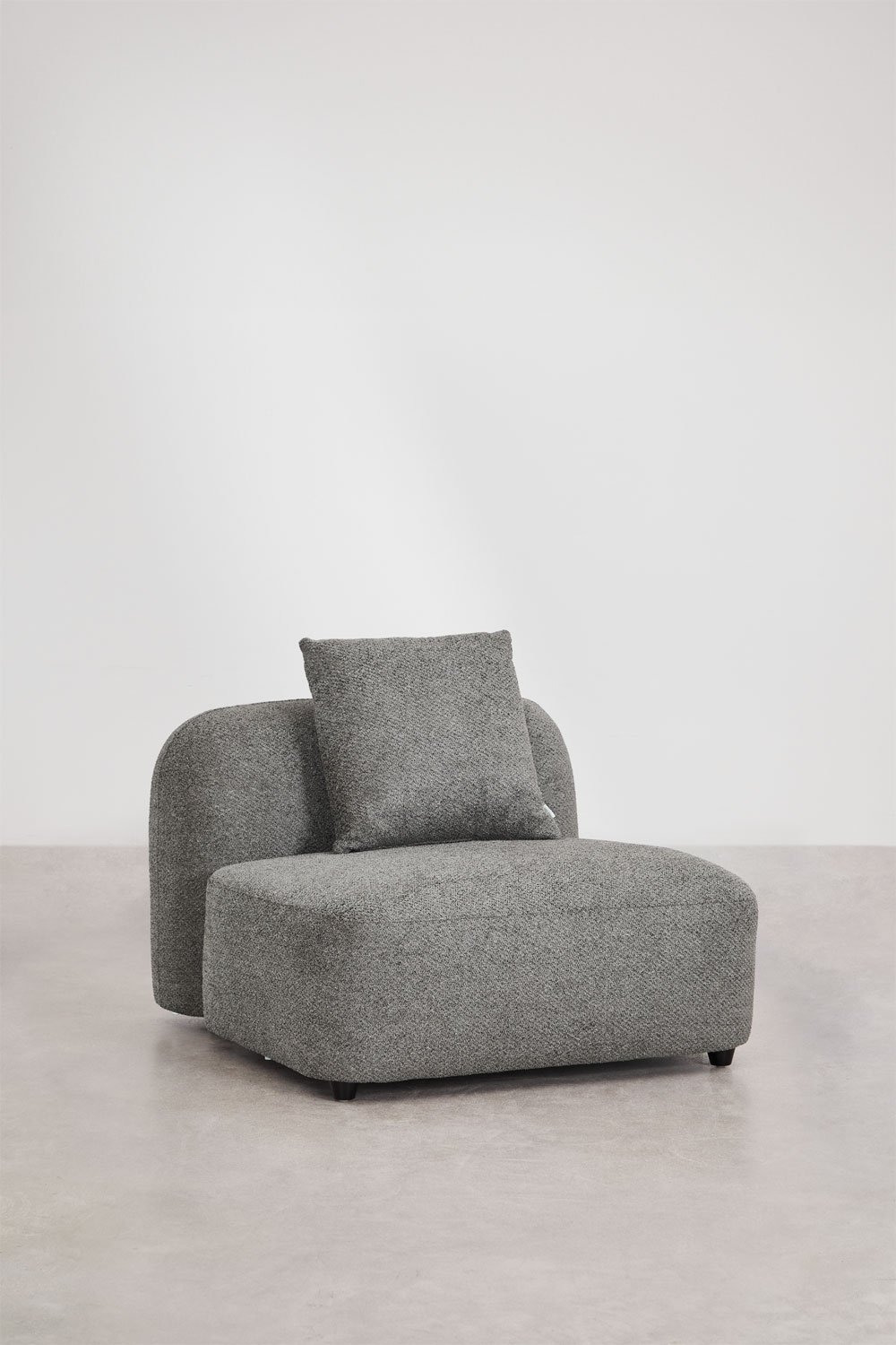 Canapé méridienne gauche modulable 3 pièces en chenille Coco, image de la galerie 7