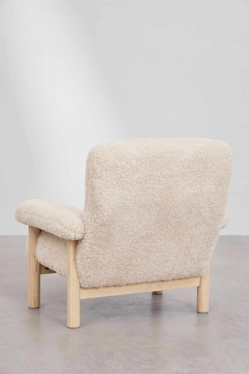 Fauteuil rembourré en bois de frêne Bernia, image de la galerie 6