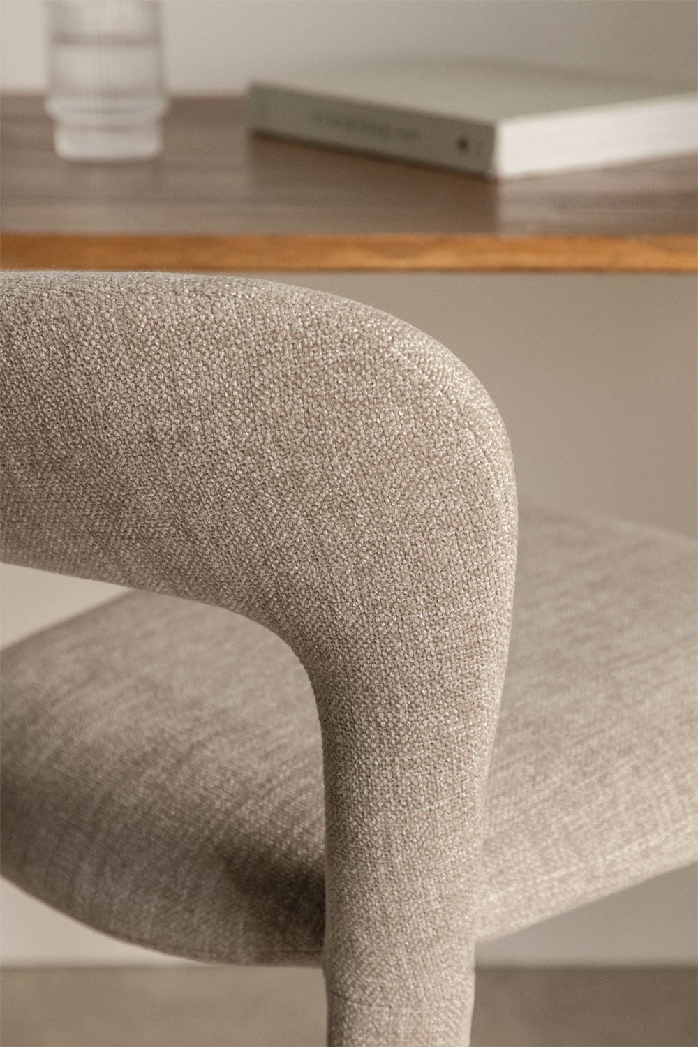 Tabouret haut avec dossier rembourré Brusel, image de la galerie 2