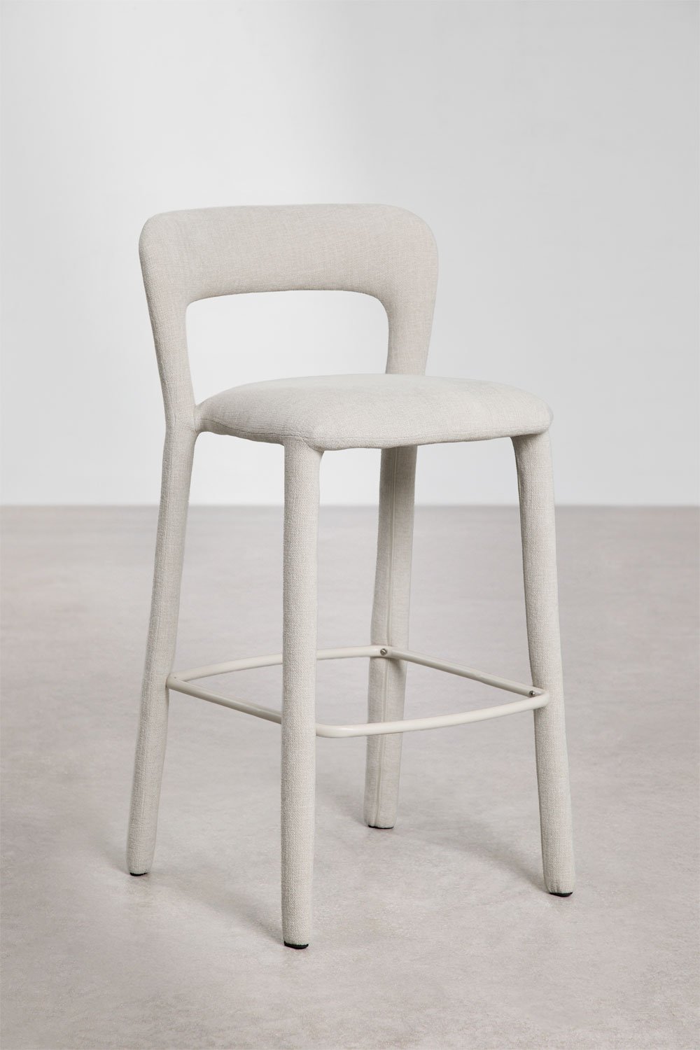 Lot de 4 tabourets hauts avec dossier rembourré Brusel, image de la galerie 3