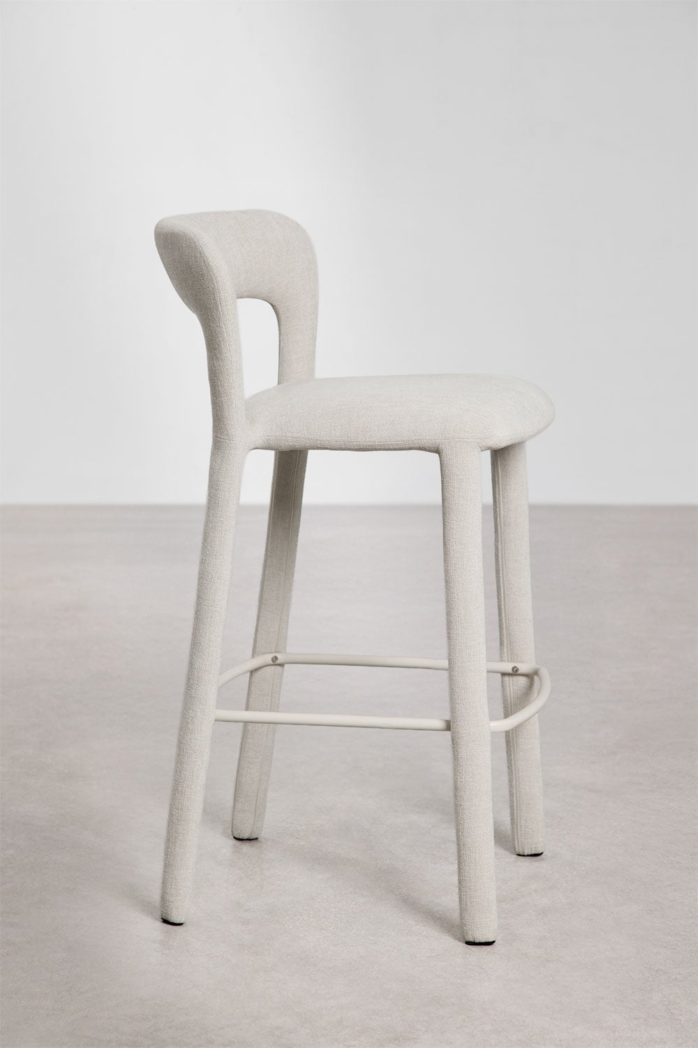 Lot de 2 tabourets hauts avec dossier rembourré Brusel, image de la galerie 4