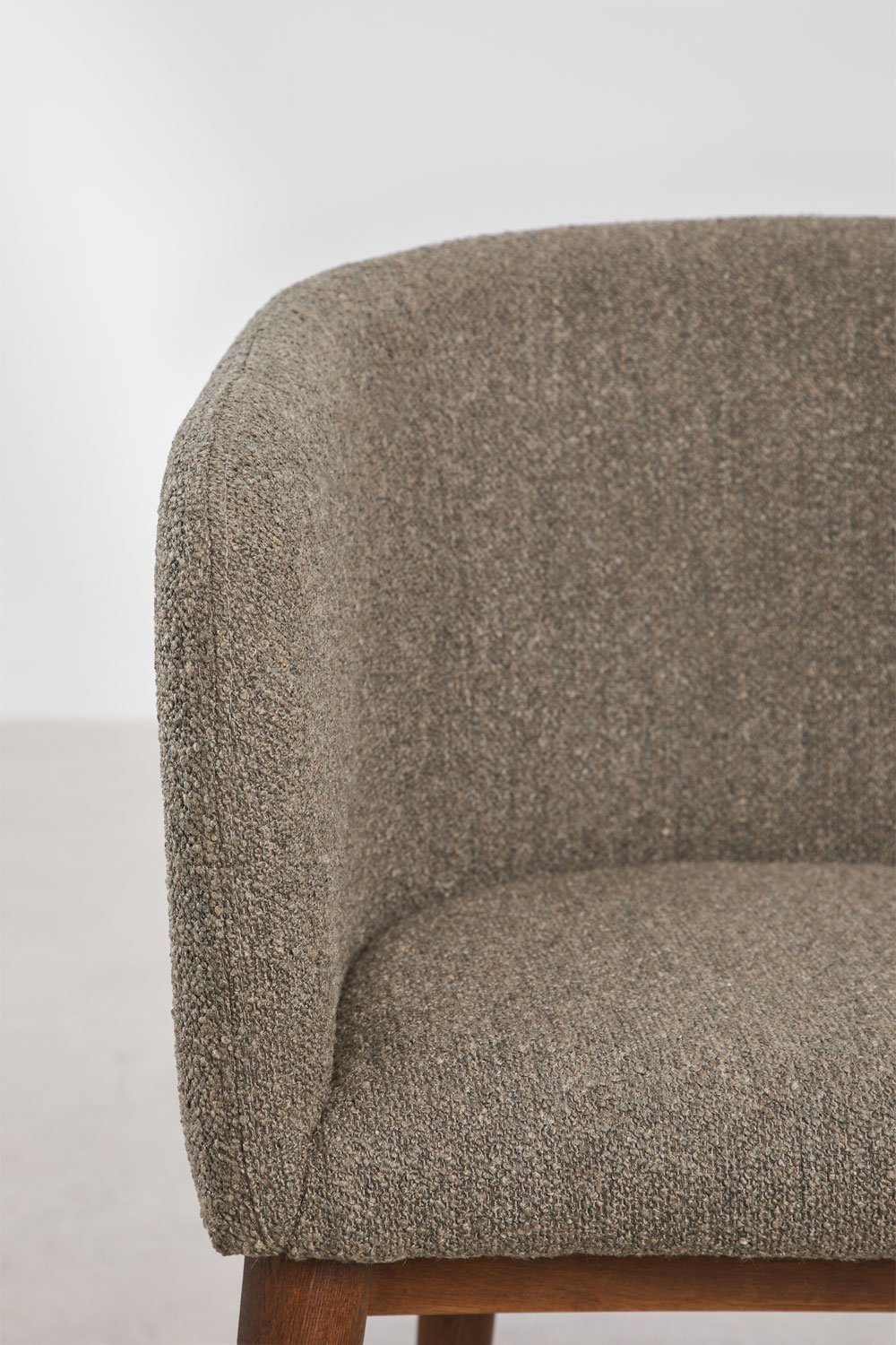 Chaise de salle à manger rembourrée Bunia avec accoudoirs, image de la galerie 6