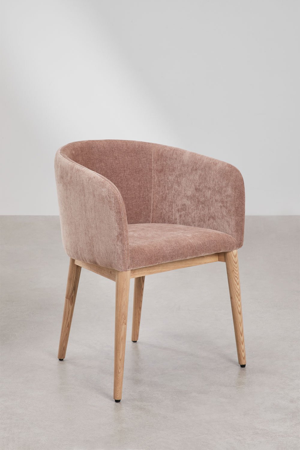 Chaise de salle à manger rembourrée Bunia avec accoudoirs, image de la galerie 3