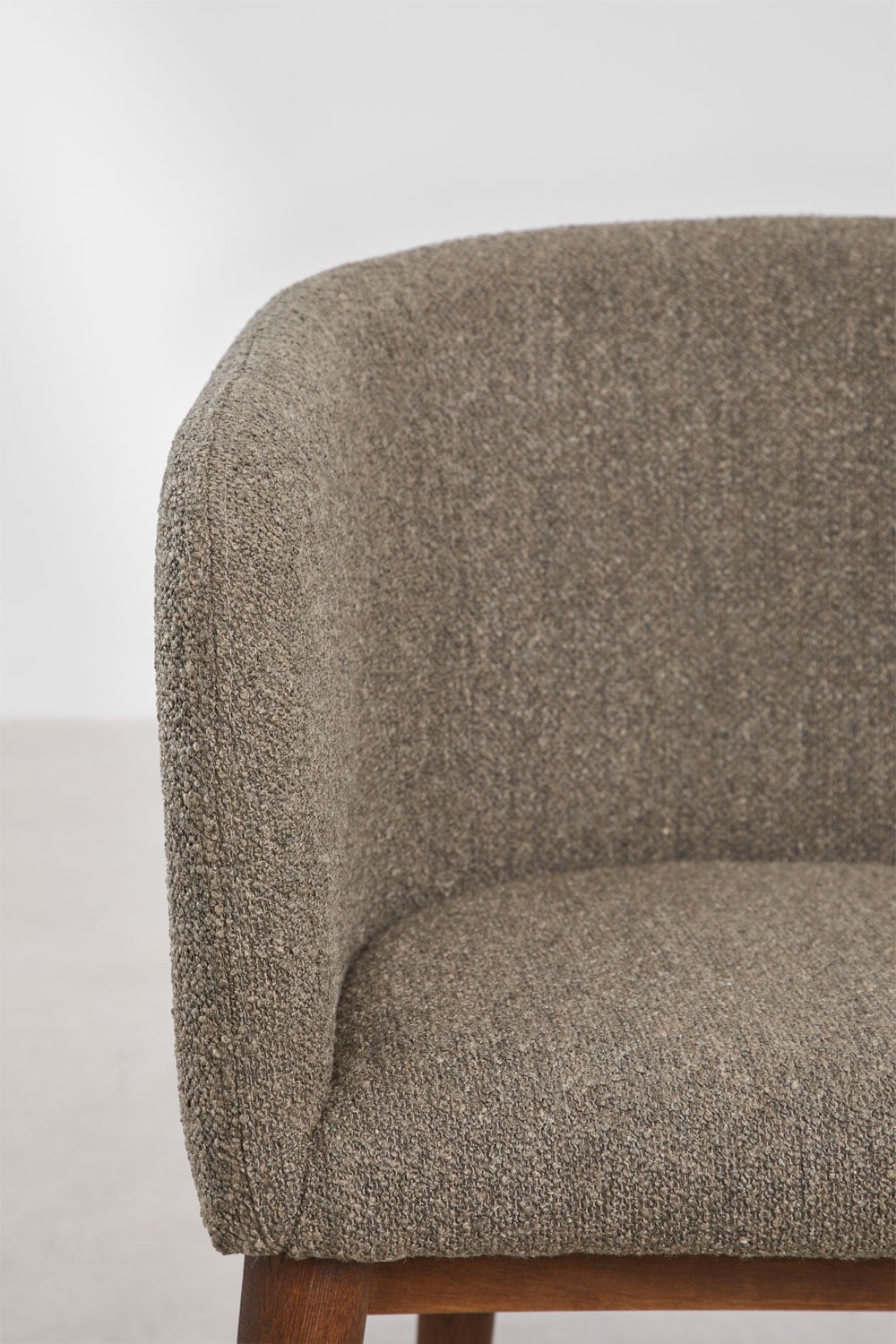 Pack de 4 chaises de salle à manger rembourrées Bunia avec accoudoirs, image de la galerie 6