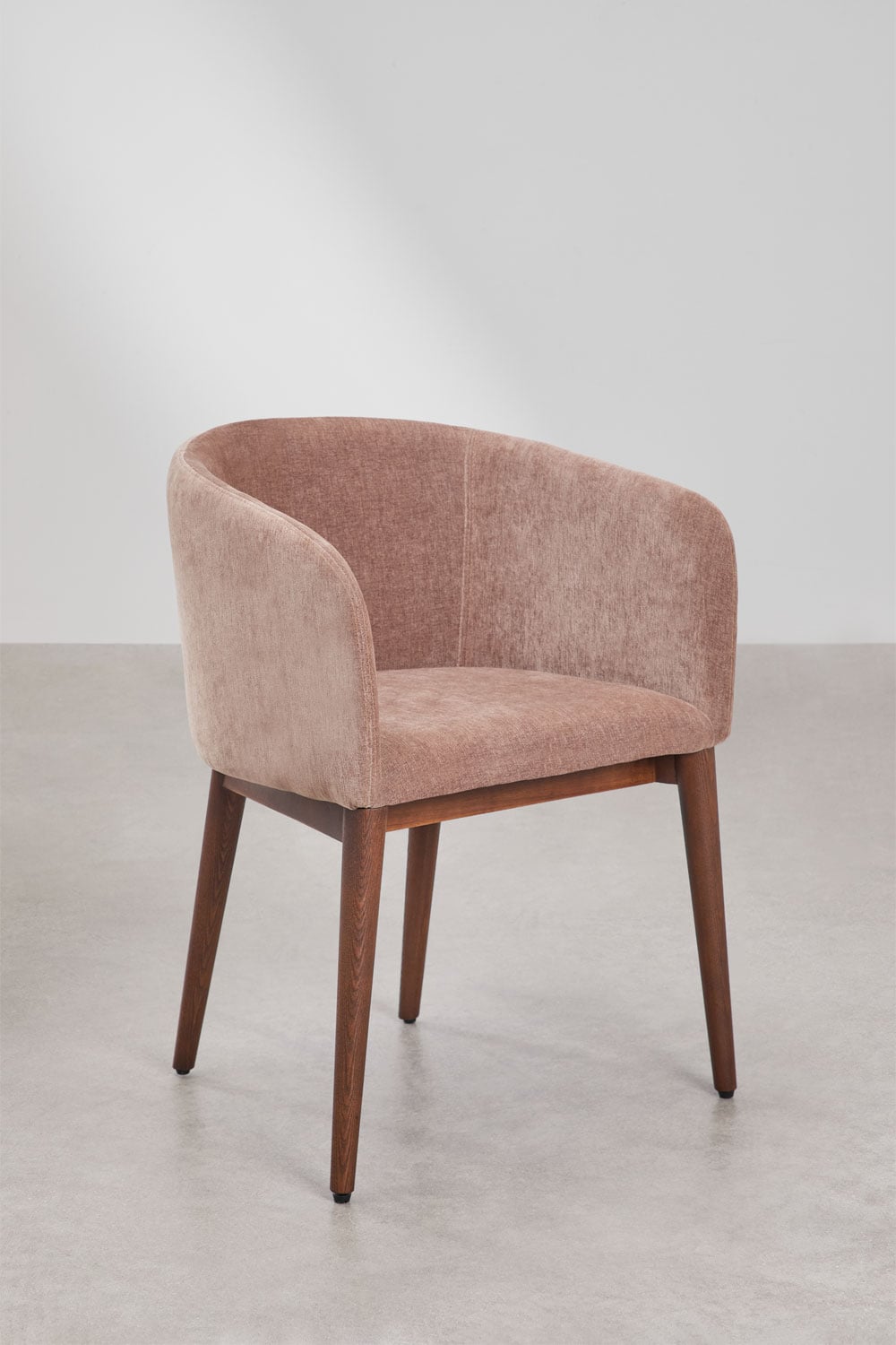 Pack de 4 chaises de salle à manger rembourrées Bunia avec accoudoirs, image de la galerie 3